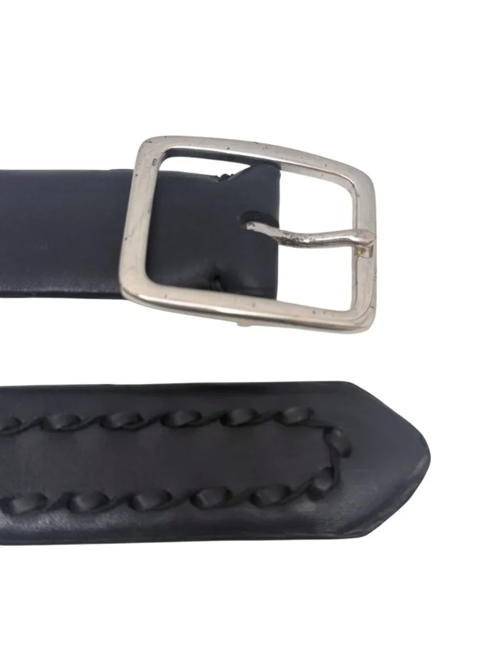 Bill Lavin Mens Belt Size 38 Calfskin Leather Dark Brown Woven Soft Collection